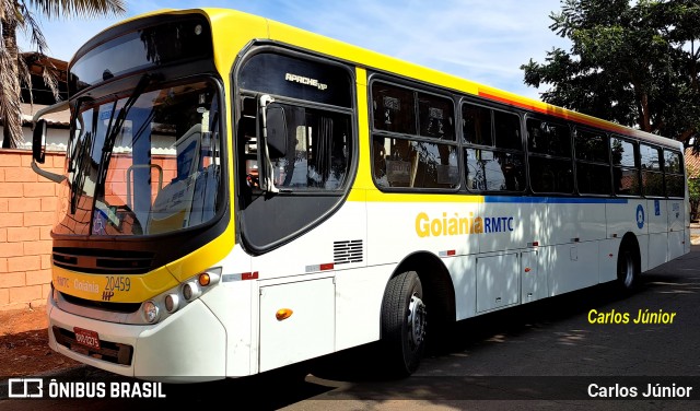 HP Transportes Coletivos 20459 na cidade de Goiânia, Goiás, Brasil, por Carlos Júnior. ID da foto: 11822371.