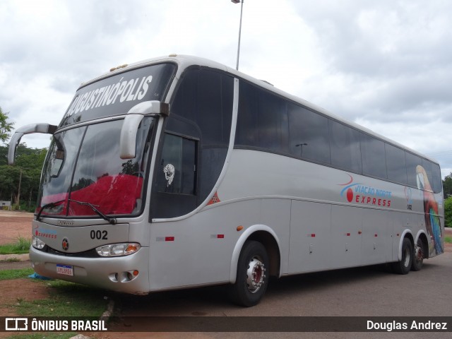 Viação Norte Express 002 na cidade de Palmas, Tocantins, Brasil, por Douglas Andrez. Número da foto: #11820541.