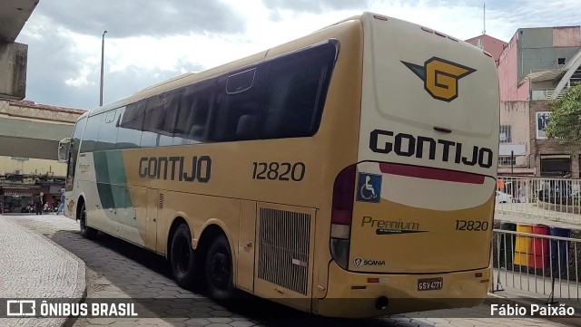 Empresa Gontijo de Transportes 12820 na cidade de Belo Horizonte, Minas Gerais, Brasil, por Fábio Paixão. ID da foto: 11821961.