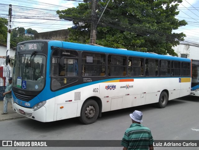 Consórcio Recife 402 na cidade de Recife, Pernambuco, Brasil, por Luiz Adriano Carlos. Número da foto: #11822153.
