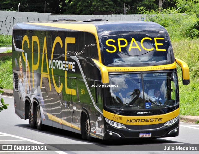 Expresso Nordeste 5970 na cidade de Campinas, São Paulo, Brasil, por Julio Medeiros. ID da foto: 11821946.