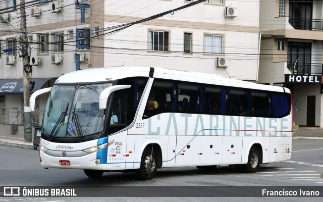 Auto Viação Catarinense 3357 na cidade de Balneário Camboriú, Santa Catarina, Brasil, por Francisco Ivano. ID da foto: 11823165.