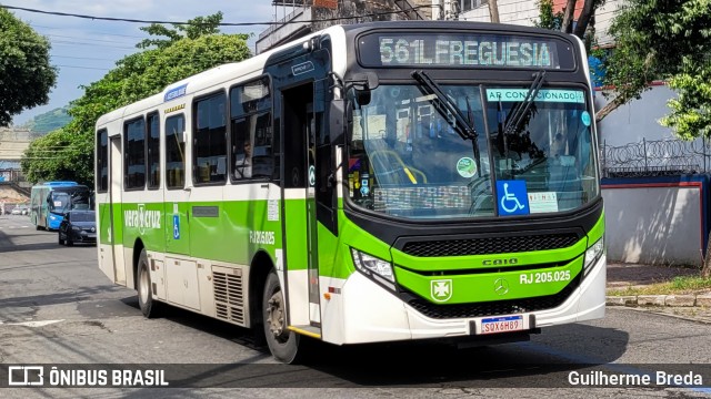 Viação Vera Cruz RJ 205.025 na cidade de Rio de Janeiro, Rio de Janeiro, Brasil, por Guilherme Breda. Número da foto: #11820074.
