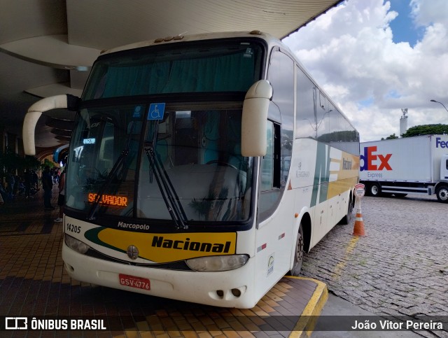 Viação Nacional 14205 na cidade de Limeira, São Paulo, Brasil, por João Vitor Pereira. ID da foto: 11820213.