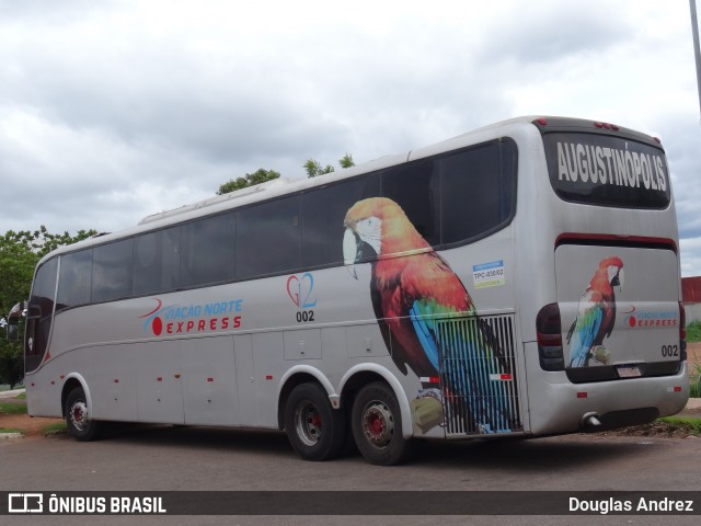 Viação Norte Express 002 na cidade de Palmas, Tocantins, Brasil, por Douglas Andrez. Número da foto: #11820537.