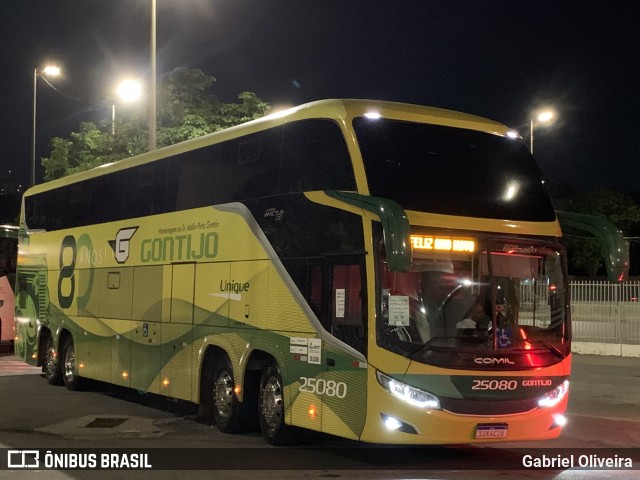 Empresa Gontijo de Transportes 25080 na cidade de Belo Horizonte, Minas Gerais, Brasil, por Gabriel Oliveira. ID da foto: 11823480.