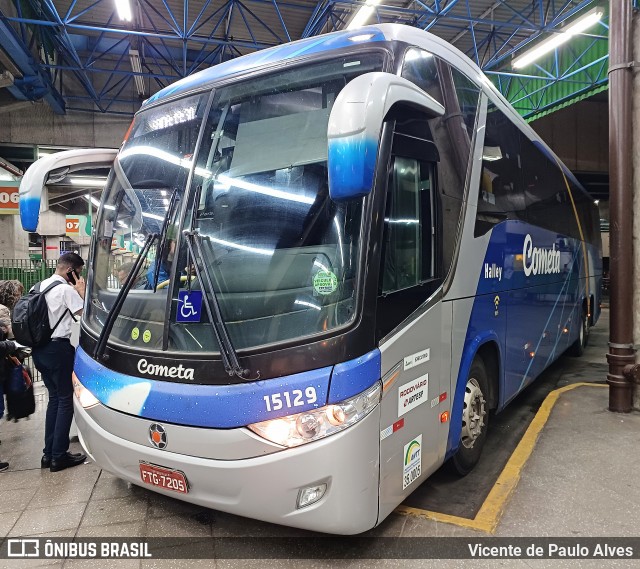 Viação Cometa 15129 na cidade de São Paulo, São Paulo, Brasil, por Vicente de Paulo Alves. ID da foto: 11823539.