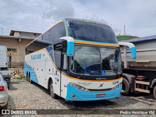 Viatran - Viação TransBrasília 5290 na cidade de Manhuaçu, Minas Gerais, Brasil, por Pedro Henrique VM. ID da foto: 11822286.