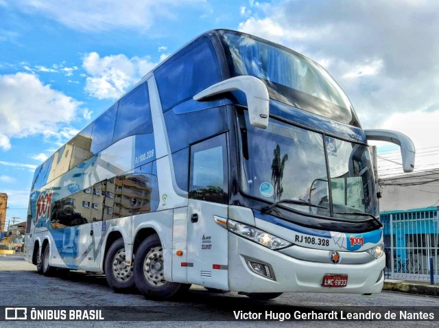 Auto Viação 1001 RJ 108.328 na cidade de Macaé, Rio de Janeiro, Brasil, por Victor Hugo Gerhardt Leandro de Nantes. Número da foto: #11820012.