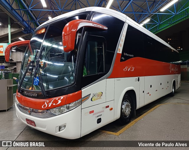 Viação Vale do Tietê 843 na cidade de São Paulo, São Paulo, Brasil, por Vicente de Paulo Alves. ID da foto: 11823520.