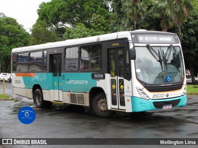 Viação Campestre 26001 na cidade de Cosmópolis, São Paulo, Brasil, por Wellington Lima. ID da foto: 11823544.