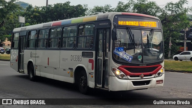 Transportes Barra D13383 na cidade de Rio de Janeiro, Rio de Janeiro, Brasil, por Guilherme Breda. Número da foto: #11820068.