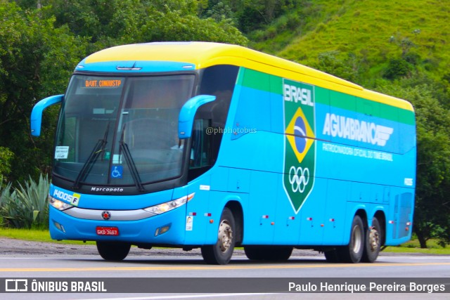 Viação Águia Branca 14005 na cidade de Barra do Piraí, Rio de Janeiro, Brasil, por Paulo Henrique Pereira Borges. Número da foto: #11825813.