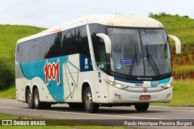 Auto Viação 1001 3845 na cidade de Barra do Piraí, Rio de Janeiro, Brasil, por Paulo Henrique Pereira Borges. ID da foto: 11825821.