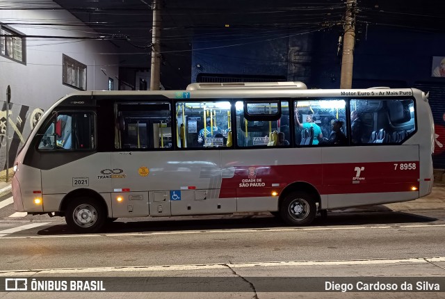 Transwolff Transportes e Turismo 7 8958 na cidade de São Paulo, São Paulo, Brasil, por Diego Cardoso da Silva. Número da foto: #11824166.