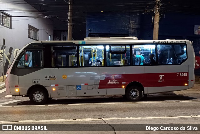 Transwolff Transportes e Turismo 7 8958 na cidade de São Paulo, São Paulo, Brasil, por Diego Cardoso da Silva. ID da foto: 11824166.