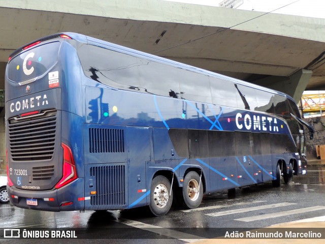 Viação Cometa 723001 na cidade de Belo Horizonte, Minas Gerais, Brasil, por Adão Raimundo Marcelino. ID da foto: 11823889.