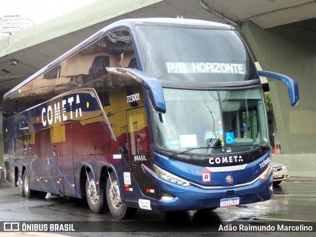 Viação Cometa 723001 na cidade de Belo Horizonte, Minas Gerais, Brasil, por Adão Raimundo Marcelino. ID da foto: 11823882.