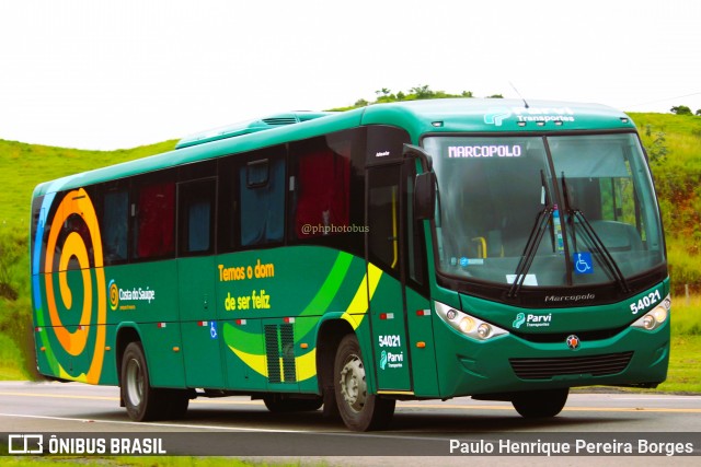 Parvi Transportes 54021 na cidade de Barra do Piraí, Rio de Janeiro, Brasil, por Paulo Henrique Pereira Borges. Número da foto: #11825845.