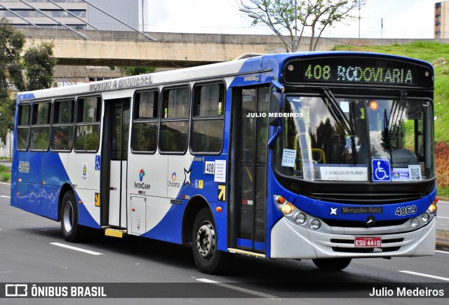 Onicamp Transporte Coletivo 4869 na cidade de Campinas, São Paulo, Brasil, por Julio Medeiros. Número da foto: #11825769.