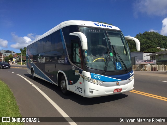 Citral Transporte e Turismo 3302 na cidade de Gramado, Rio Grande do Sul, Brasil, por Sullyvan Martins Ribeiro. ID da foto: 11826266.