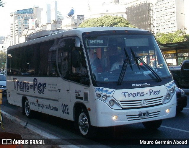 Trans Per S.A. 022 na cidade de Ciudad Autónoma de Buenos Aires, Argentina, por Mauro Germán Aboud. Número da foto: #11826552.