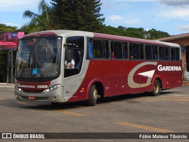 Expresso Gardenia 3580 na cidade de Três Corações, Minas Gerais, Brasil, por Fábio Mateus Tibúrcio. ID da foto: 11827065.