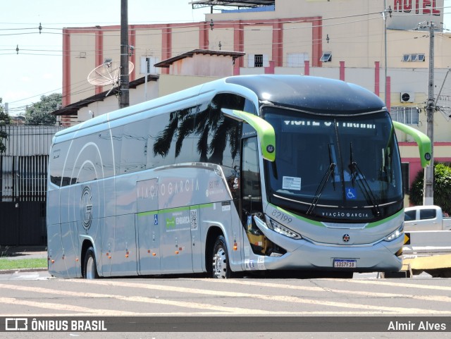 Viação Garcia 82199 na cidade de Londrina, Paraná, Brasil, por Almir Alves. ID da foto: 11827995.