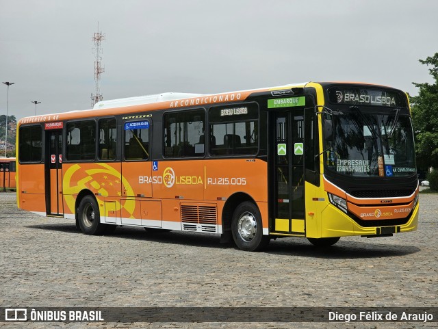 Empresa de Transportes Braso Lisboa RJ 215.005 na cidade de Rio de Janeiro, Rio de Janeiro, Brasil, por Diego Félix de Araujo. ID da foto: 11828024.