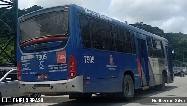 BR Mobilidade Baixada Santista 7905 na cidade de Cubatão, São Paulo, Brasil, por Guilherme Silva. ID da foto: 11829297.