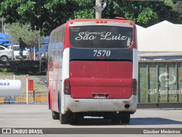 Expresso São Luiz 7570 na cidade de Goiânia, Goiás, Brasil, por Glauber Medeiros. ID da foto: 11830910.