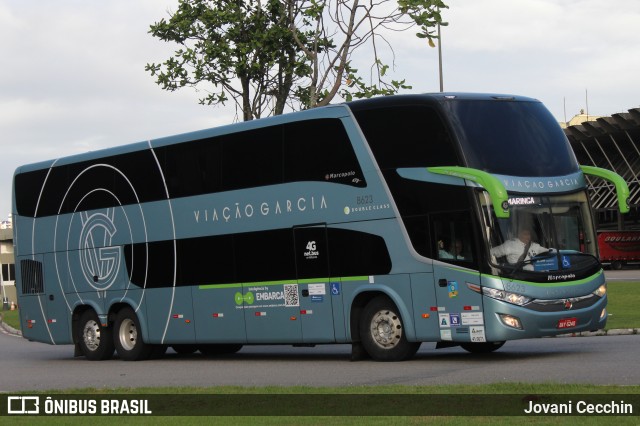 Viação Garcia 8623 na cidade de Florianópolis, Santa Catarina, Brasil, por Jovani Cecchin. ID da foto: 11831845.