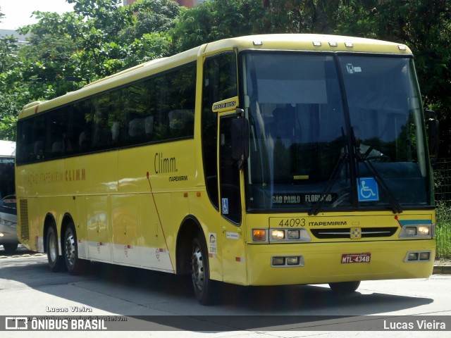 Viação Itapemirim 44093 na cidade de São Paulo, São Paulo, Brasil, por Lucas Vieira. ID da foto: 11830503.