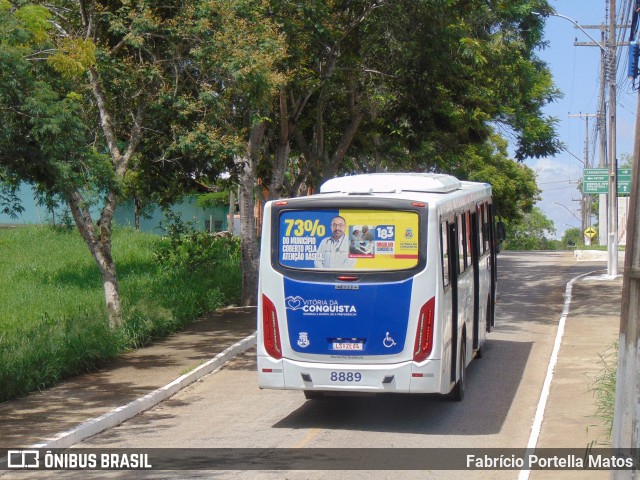 ATT - Atlântico Transportes e Turismo - Vitória da Conquista 8889 na cidade de Vitória da Conquista, Bahia, Brasil, por Fabrício Portella Matos. Número da foto: #11829287.