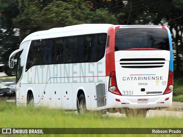 Auto Viação Catarinense 3351 na cidade de São José dos Campos, São Paulo, Brasil, por Robson Prado. Número da foto: #11831461.