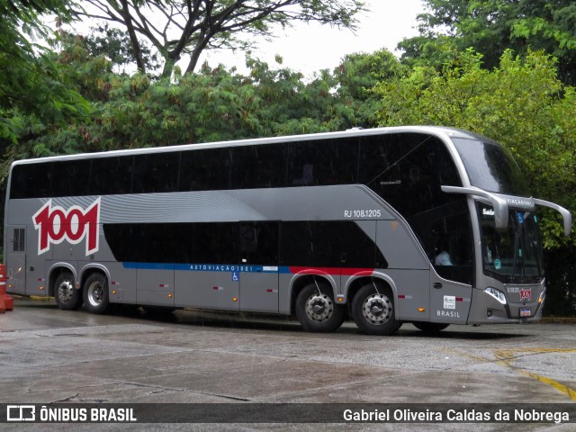 Auto Viação 1001 RJ 108.1205 na cidade de São Paulo, São Paulo, Brasil, por Gabriel Oliveira Caldas da Nobrega. ID da foto: 11829197.