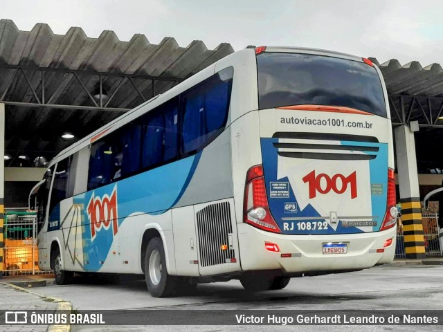 Auto Viação 1001 RJ 108.722 na cidade de Macaé, Rio de Janeiro, Brasil, por Victor Hugo Gerhardt Leandro de Nantes. ID da foto: 11829556.