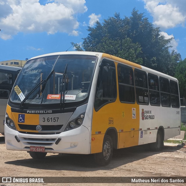 Transunião Transportes 3 6157 na cidade de Poá, São Paulo, Brasil, por Matheus Neri dos Santos. ID da foto: 11829207.