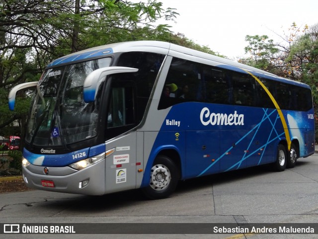 Viação Cometa 14126 na cidade de São Paulo, São Paulo, Brasil, por Sebastian Andres Maluenda. ID da foto: 11830656.