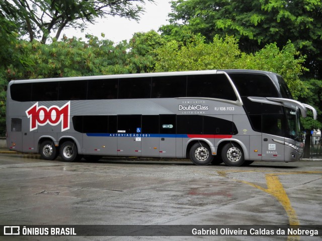 Auto Viação 1001 RJ 108.1133 na cidade de São Paulo, São Paulo, Brasil, por Gabriel Oliveira Caldas da Nobrega. ID da foto: 11829195.