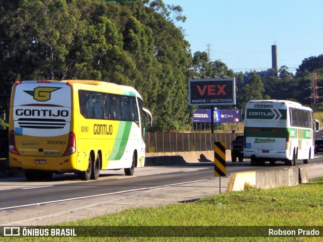 Empresa Gontijo de Transportes 18890 na cidade de São José dos Campos, São Paulo, Brasil, por Robson Prado. ID da foto: 11748628.