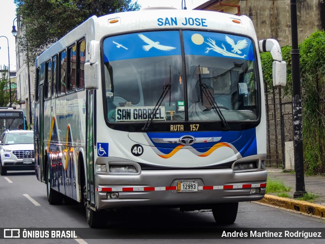 Tranportes San Gabriel de Aserrí 40 na cidade de Catedral, San José, San José, Costa Rica, por Andrés Martínez Rodríguez. ID da foto: 11749378.