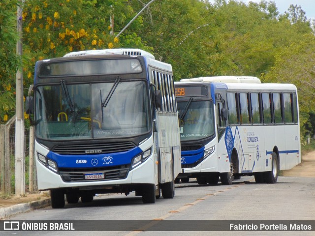 ATT - Atlântico Transportes e Turismo 8889 na cidade de Vitória da Conquista, Bahia, Brasil, por Fabrício Portella Matos. ID da foto: 11749987.