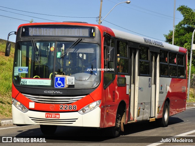 Expresso CampiBus 2288 na cidade de Campinas, São Paulo, Brasil, por Julio Medeiros. Número da foto: #11749860.