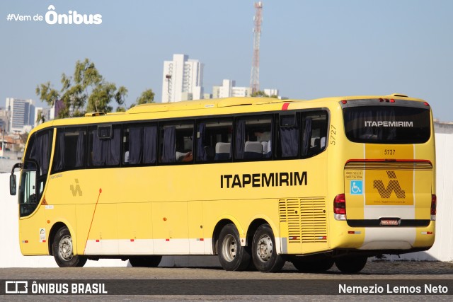 Viação Itapemirim 5727 na cidade de Caruaru, Pernambuco, Brasil, por Nemezio Lemos Neto. ID da foto: 11750120.