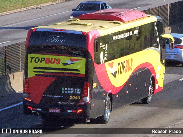 Top Bus 2040 na cidade de São José dos Campos, São Paulo, Brasil, por Robson Prado. ID da foto: 11751771.