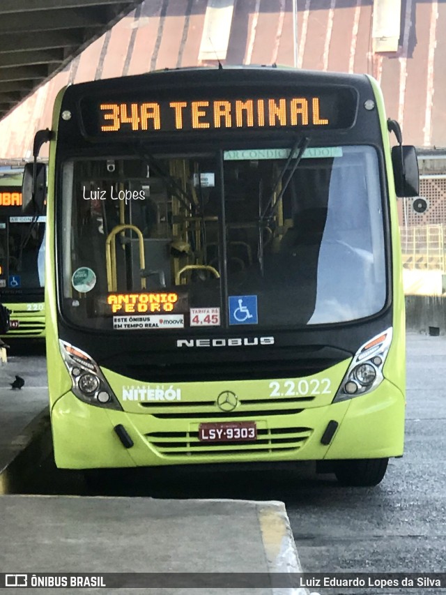 Santo Antônio Transportes Niterói 2.2.022 na cidade de Niterói, Rio de Janeiro, Brasil, por Luiz Eduardo Lopes da Silva. ID da foto: 11751433.