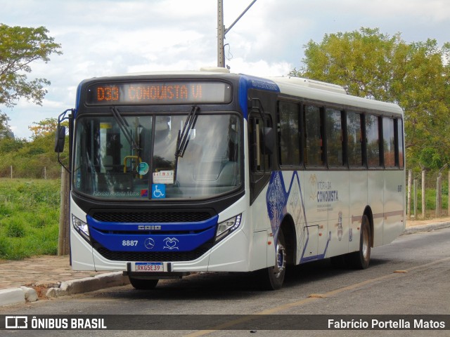 ATT - Atlântico Transportes e Turismo - Vitória da Conquista 8887 na cidade de Vitória da Conquista, Bahia, Brasil, por Fabrício Portella Matos. Número da foto: #11749687.