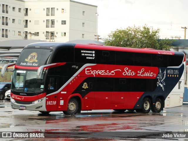 Expresso São Luiz 10210 na cidade de Goiânia, Goiás, Brasil, por João Victor. ID da foto: 11751613.