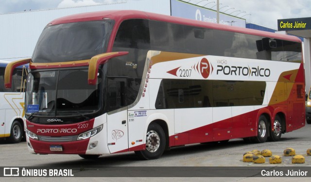 Auto Viação Porto Rico 2207 na cidade de Goiânia, Goiás, Brasil, por Carlos Júnior. Número da foto: #11751660.